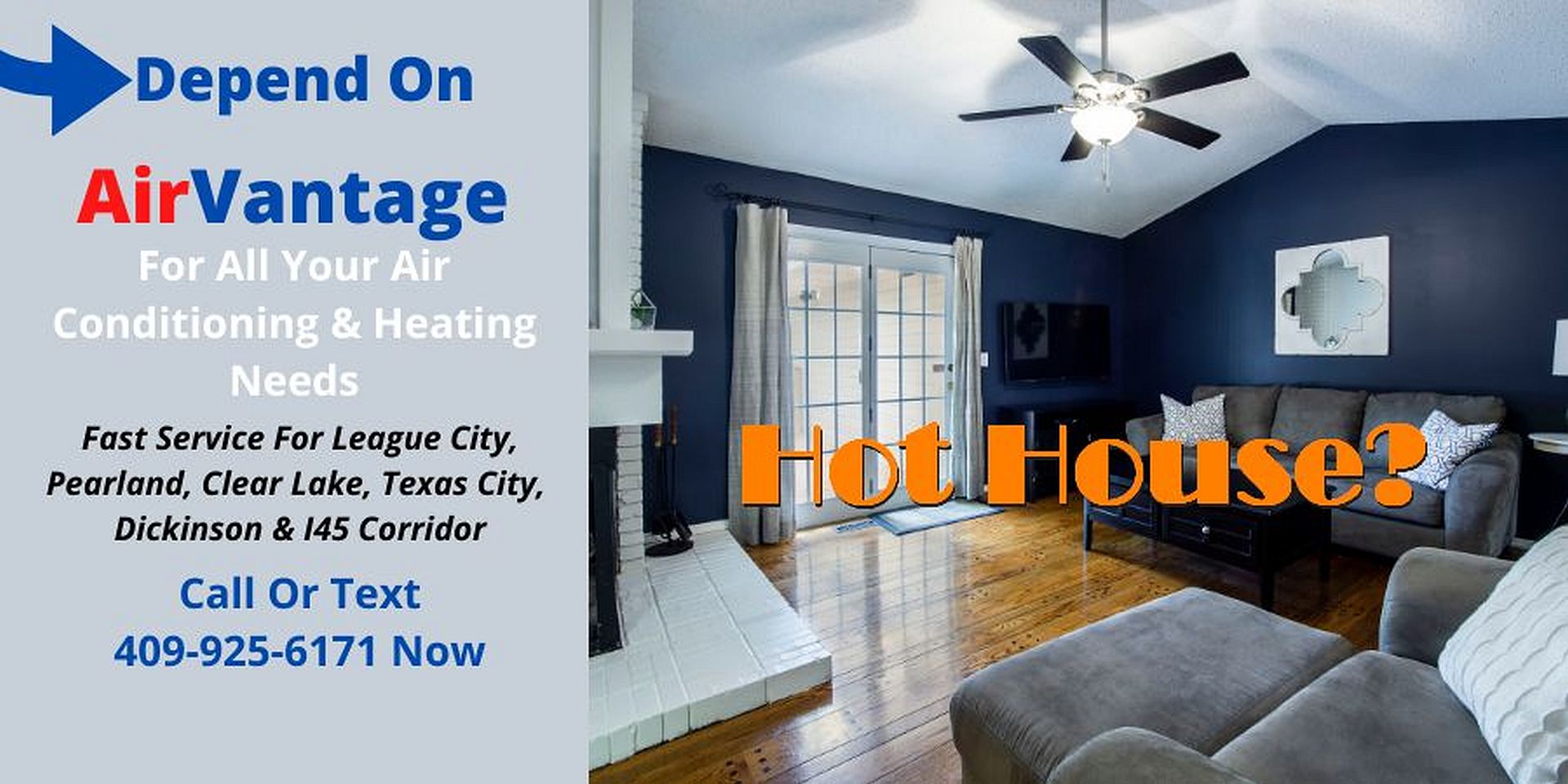 Fast AC-Heating Service Repairs League City TX